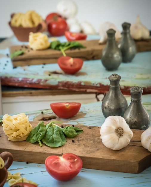 Składniki na blacie